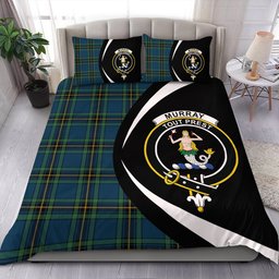 ScotsTee Shop Scottish Murray of Elibank Modern Clan Badge Tartan Bedding Set Circle Style