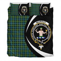 ScotsTee Shop Scottish Murray of Atholl (Murray) Ancient Clan Badge Tartan Bedding Set Circle Style