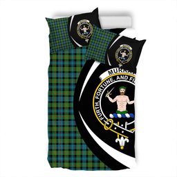 ScotsTee Shop Scottish Murray of Atholl (Murray) Ancient Clan Badge Tartan Bedding Set Circle Style