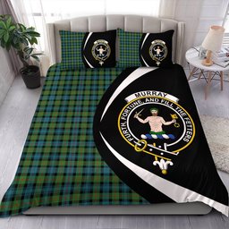 ScotsTee Shop Scottish Murray of Atholl (Murray) Ancient Clan Badge Tartan Bedding Set Circle Style