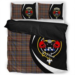 ScotsTee Shop Scottish MacLeod of Skeabost Modern Clan Badge Tartan Bedding Set Circle Style