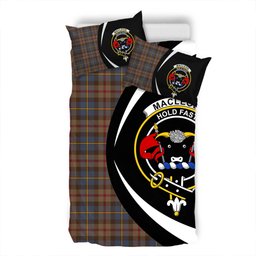 ScotsTee Shop Scottish MacLeod of Skeabost Modern Clan Badge Tartan Bedding Set Circle Style