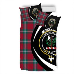 ScotsTee Shop Scottish MacLaine of LochBuie (Cockburn) (MacLaine) Modern Clan Badge Tartan Bedding Set Circle Style