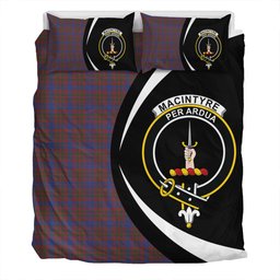 ScotsTee Shop Scottish MacIntyre of Littleport Modern Clan Badge Tartan Bedding Set Circle Style