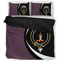 ScotsTee Shop Scottish MacIntyre of Littleport Modern Clan Badge Tartan Bedding Set Circle Style