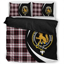 ScotsTee Shop Scottish MacPherson of Pitmain Modern Clan Badge Tartan Bedding Set Circle Style