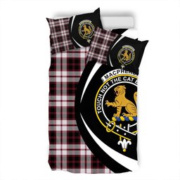 ScotsTee Shop Scottish MacPherson of Pitmain Modern Clan Badge Tartan Bedding Set Circle Style