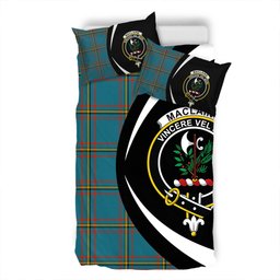 ScotsTee Shop Scottish MacLaine of LochBuie Hunting (MacLaine) Ancient Clan Badge Tartan Bedding Set Circle Style