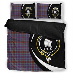 ScotsTee Shop Scottish Tennant Yules Weathered Clan Badge Tartan Bedding Set Circle Style