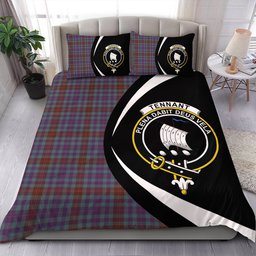 ScotsTee Shop Scottish Tennant Yules Weathered Clan Badge Tartan Bedding Set Circle Style