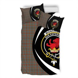 ScotsTee Shop Scottish Moncrieffe of Atholl Weathered Clan Badge Tartan Bedding Set Circle Style