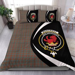 ScotsTee Shop Scottish Moncrieffe of Atholl Weathered Clan Badge Tartan Bedding Set Circle Style