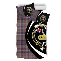 ScotsTee Shop Scottish Paisley Drennan (Drennan Drennan) Weathered Clan Badge Tartan Bedding Set Circle Style