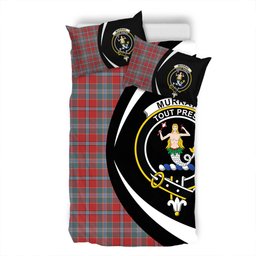 ScotsTee Shop Scottish Murray of Abercairney Weathered Clan Badge Tartan Bedding Set Circle Style