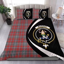 ScotsTee Shop Scottish Murray of Abercairney Weathered Clan Badge Tartan Bedding Set Circle Style