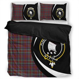 ScotsTee Shop Scottish Tennant Weathered Clan Badge Tartan Bedding Set Circle Style
