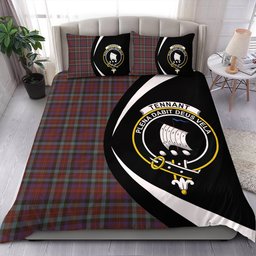 ScotsTee Shop Scottish Tennant Weathered Clan Badge Tartan Bedding Set Circle Style
