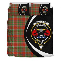 ScotsTee Shop Scottish MacLeod of Gesto Ancient Clan Badge Tartan Bedding Set Circle Style