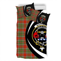 ScotsTee Shop Scottish MacLeod of Gesto Ancient Clan Badge Tartan Bedding Set Circle Style