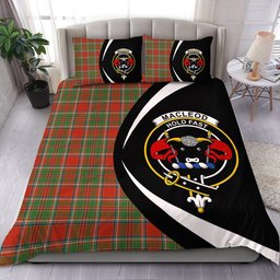 ScotsTee Shop Scottish MacLeod of Gesto Ancient Clan Badge Tartan Bedding Set Circle Style