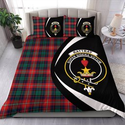 ScotsTee Shop Scottish Rattray of Lude Modern Clan Badge Tartan Bedding Set Circle Style