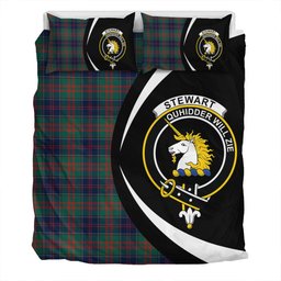 ScotsTee Shop Scottish Stewart of Appin Hunting Modern Clan Badge Tartan Bedding Set Circle Style