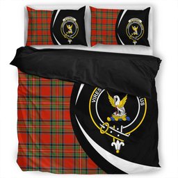 ScotsTee Shop Scottish Stewart Royal (Royal Stewart) Ancient Clan Badge Tartan Bedding Set Circle Style