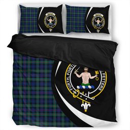 ScotsTee Shop Scottish Murray of Atholl (Murray) Modern Clan Badge Tartan Bedding Set Circle Style