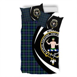 ScotsTee Shop Scottish Murray of Atholl (Murray) Modern Clan Badge Tartan Bedding Set Circle Style