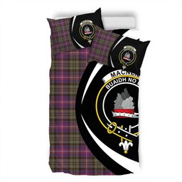 ScotsTee Shop Scottish MacNeil of Colonsay (MacNeil of Barra of Colonsay) (Highland Society of London) Weathered Clan Badge Tartan Bedding Set Circle Style