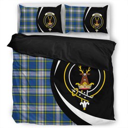 ScotsTee Shop Scottish Maver Dress Modern Clan Badge Tartan Bedding Set Circle Style