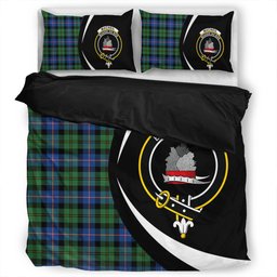 ScotsTee Shop Scottish MacNeil of Barra Old (MacNeill Old) Modern Clan Badge Tartan Bedding Set Circle Style