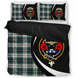 ScotsTee Shop Scottish MacLeod of California Modern Clan Badge Tartan Bedding Set Circle Style