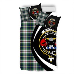 ScotsTee Shop Scottish MacLeod of California Modern Clan Badge Tartan Bedding Set Circle Style