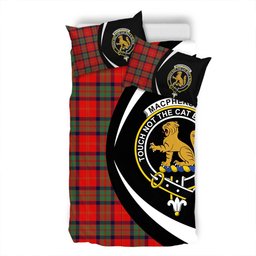 ScotsTee Shop Scottish MacPherson of Cluny Modern Clan Badge Tartan Bedding Set Circle Style