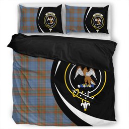 ScotsTee Shop Scottish Ralston UK Weathered Clan Badge Tartan Bedding Set Circle Style