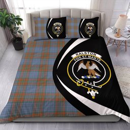 ScotsTee Shop Scottish Ralston UK Weathered Clan Badge Tartan Bedding Set Circle Style
