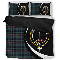 ScotsTee Shop Scottish Rankin (Dalgliesh) Modern Clan Badge Tartan Bedding Set Circle Style