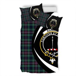 ScotsTee Shop Scottish Rankin (Dalgliesh) Modern Clan Badge Tartan Bedding Set Circle Style