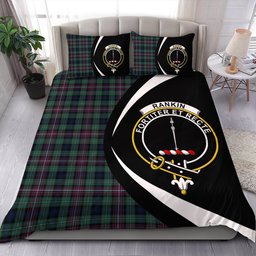 ScotsTee Shop Scottish Rankin (Dalgliesh) Modern Clan Badge Tartan Bedding Set Circle Style