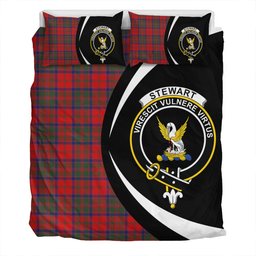 ScotsTee Shop Scottish Stewart of Ardshiel Modern Clan Badge Tartan Bedding Set Circle Style
