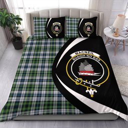 ScotsTee Shop Scottish MacNeil of Barra (MacNeil MacNeill) Paton Dress Modern Clan Badge Tartan Bedding Set Circle Style