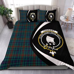 ScotsTee Shop Scottish Tennant Yules Modern Clan Badge Tartan Bedding Set Circle Style