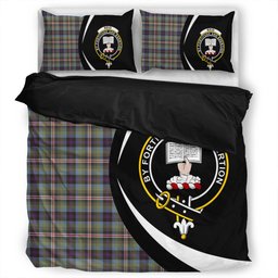 ScotsTee Shop Scottish Reid (Mill City) Weathered Clan Badge Tartan Bedding Set Circle Style