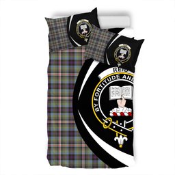 ScotsTee Shop Scottish Reid (Mill City) Weathered Clan Badge Tartan Bedding Set Circle Style