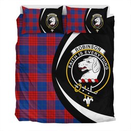 ScotsTee Shop Scottish Robinson Dress (Robins Dress) Modern Clan Badge Tartan Bedding Set Circle Style