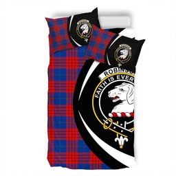 ScotsTee Shop Scottish Robinson Dress (Robins Dress) Modern Clan Badge Tartan Bedding Set Circle Style