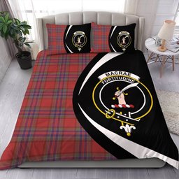 ScotsTee Shop Scottish MacRae of Ardentoul Weathered Clan Badge Tartan Bedding Set Circle Style