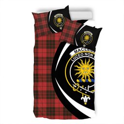 ScotsTee Shop Scottish MacLeod of Raasay Weathered Clan Badge Tartan Bedding Set Circle Style