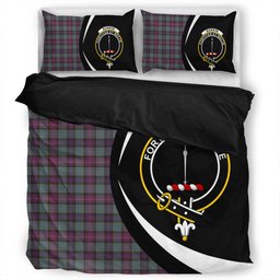 ScotsTee Shop Scottish Rankin (Dalgliesh) Weathered Clan Badge Tartan Bedding Set Circle Style